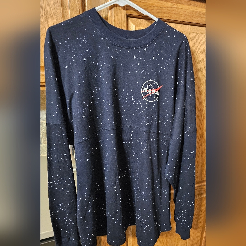 NWT Dark Navy NASA Long Sleeve Heavyweight Spirit Jersey XL
